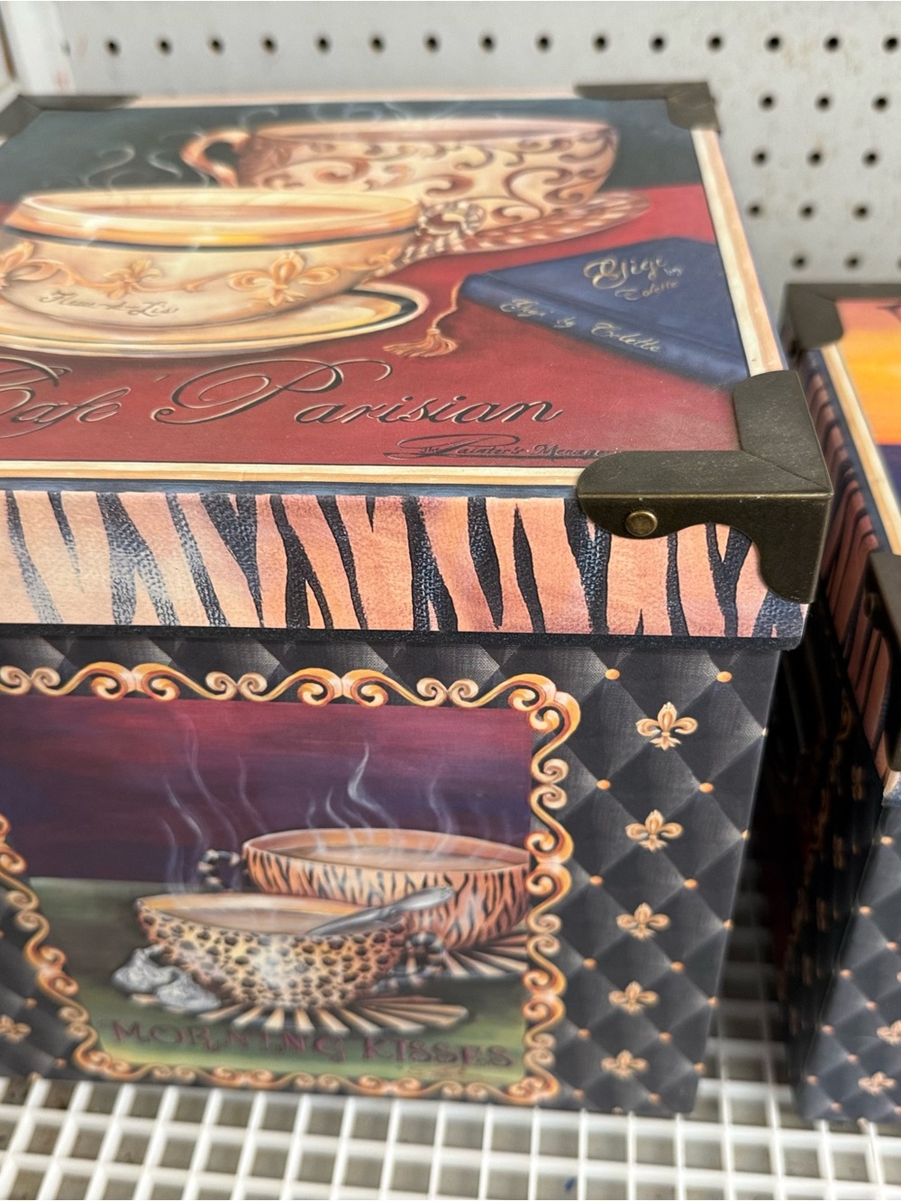 Decorative Coffee-Themed Storage Box Set - Multicolor - Picture 2 of 6